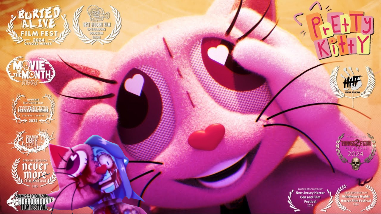 pretty kitty animated horror short